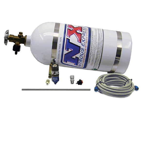 Nitrous Express® Simulator Full Show Purge Kit (Incl. 10Lb Bottle, And All Necessary Hardware) - 10 Second Racing