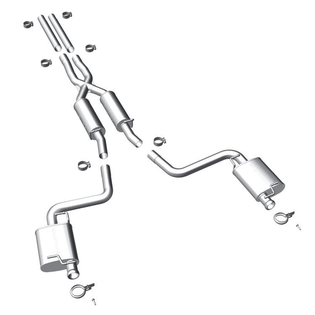 Magnaflow® (11-14) Challenger V6 Street Series™ 409SS Cat-Back Exhaust with Split Rear Exit - 10 Second Racing