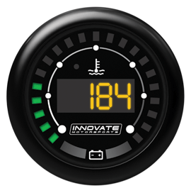 Innovate Motorsports® MTX-D Water Temperature & Battery Voltage Digital Gauge - 10 Second Racing