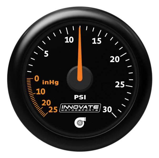 Innovate Motorsports® MTX-A: 30 PSI Vacuum / Boost Gauge - 10 Second Racing