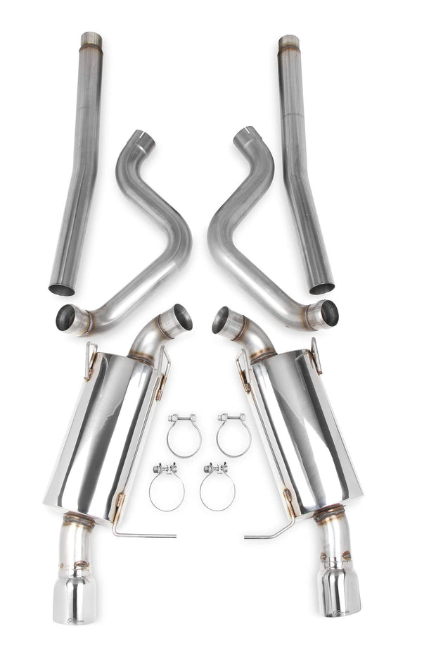 Hooker® (11-14) Mustang V6 304SS 2.5" Cat-Back System with Mufflers