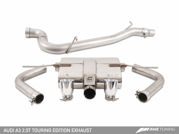 Awe Tuning® (15-20) A3 Quattro Sedan Touring™ 304SS Cat-Back System