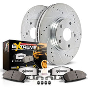 Power Stop® (05-23) Mopar SRT 1-Click Extreme Z36 Truck & Tow Drilled/Slotted Rear Brake Kit (4/6-Piston Front Calipers)