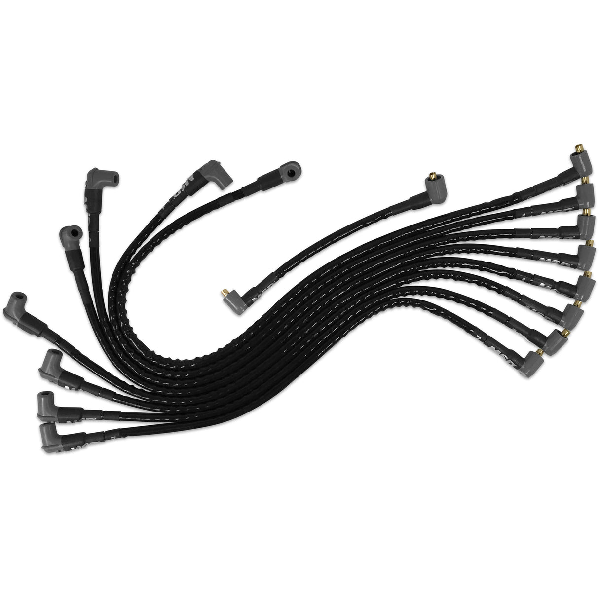 MSD® GM LS1 Sleeved Spark Plug Wires for SBC Under Exhaust with Socket Ends