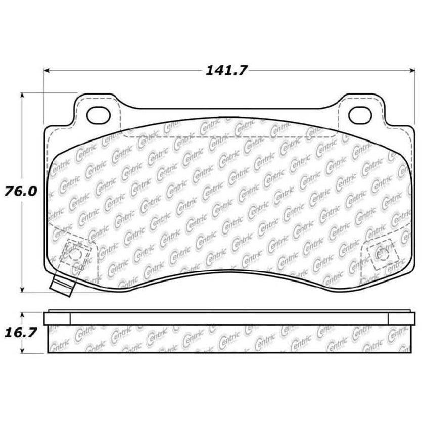 Stoptech® (05-23) Mopar V8 Street Series Brake Pads