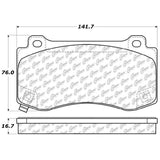 Stoptech® (05-23) Mopar V8 Street Series Brake Pads