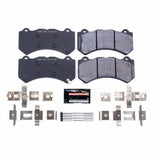 Power Stop® (08-24) GM/Mopar Track Day Carbon-Fiber Metallic Compound Front Brake Pads (6-Piston Front Calipers)