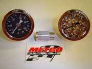 Metco MotorSports® GM LS1/LS2/LS3/LS6/LS7 Rail Mount Fuel Pressure Gauge Kit - 10 Second Racing