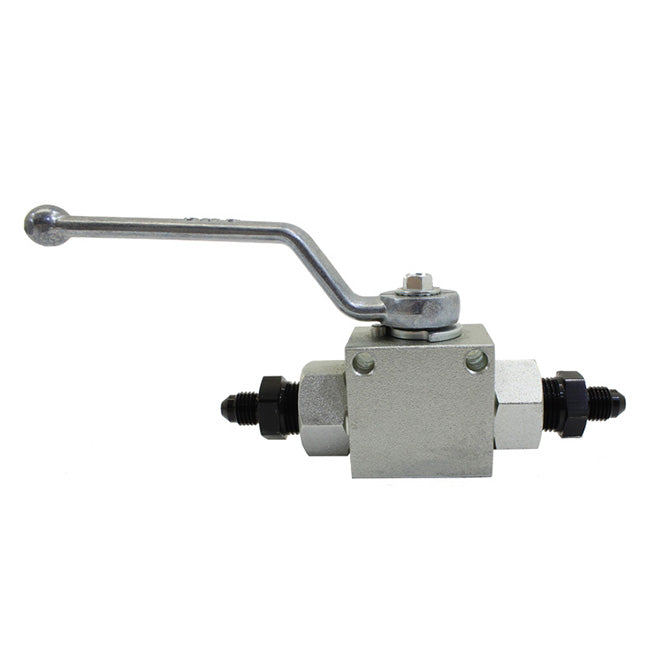 Nitrous Express® 3/8 Inch Remote N2O In-Line Ball Valve, W/ 6AN Fittings - 10 Second Racing