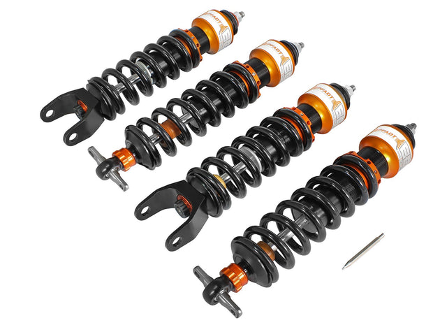 aFe® 430-401002-N - 0"-2" x 0"-2" Control PFADT Series Front and Rear Lowering Drag Racing Coilover Kit 