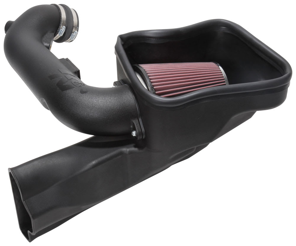 K&N® 63-2605 - 63 Series AirCharger® Polyethylene Black Cold Air Intake System 
