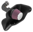 K&N® 63-2590 - 63 Series AirCharger® Polyethylene Cold Air Intake System with Red Filter 
