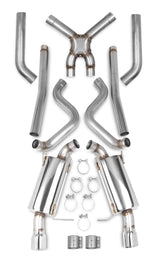 Hooker (11-14) Mustang V6 304SS 2.5" Header-Back System with X-Pipe (With Mufflers)