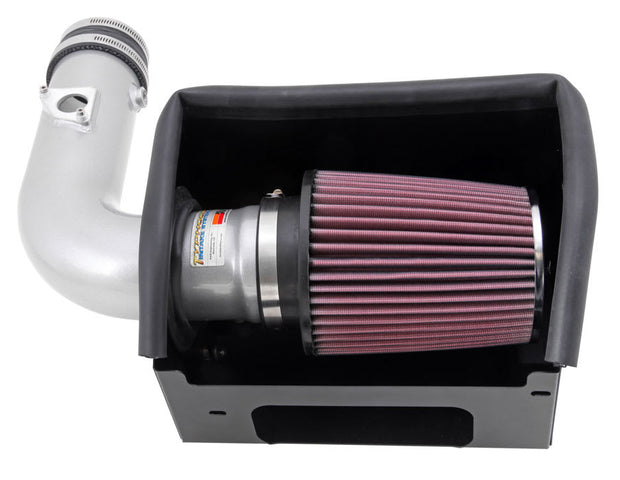 K&N® 69-8619TS - 69 Series Typhoon® Aluminum Silver Cold Air Intake System 