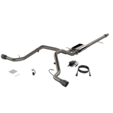QTP® (14-18) Silverado/Sierra 304SS 3" Screamer Split Rear Exit Cat-Back System with 4.5" OD Tips