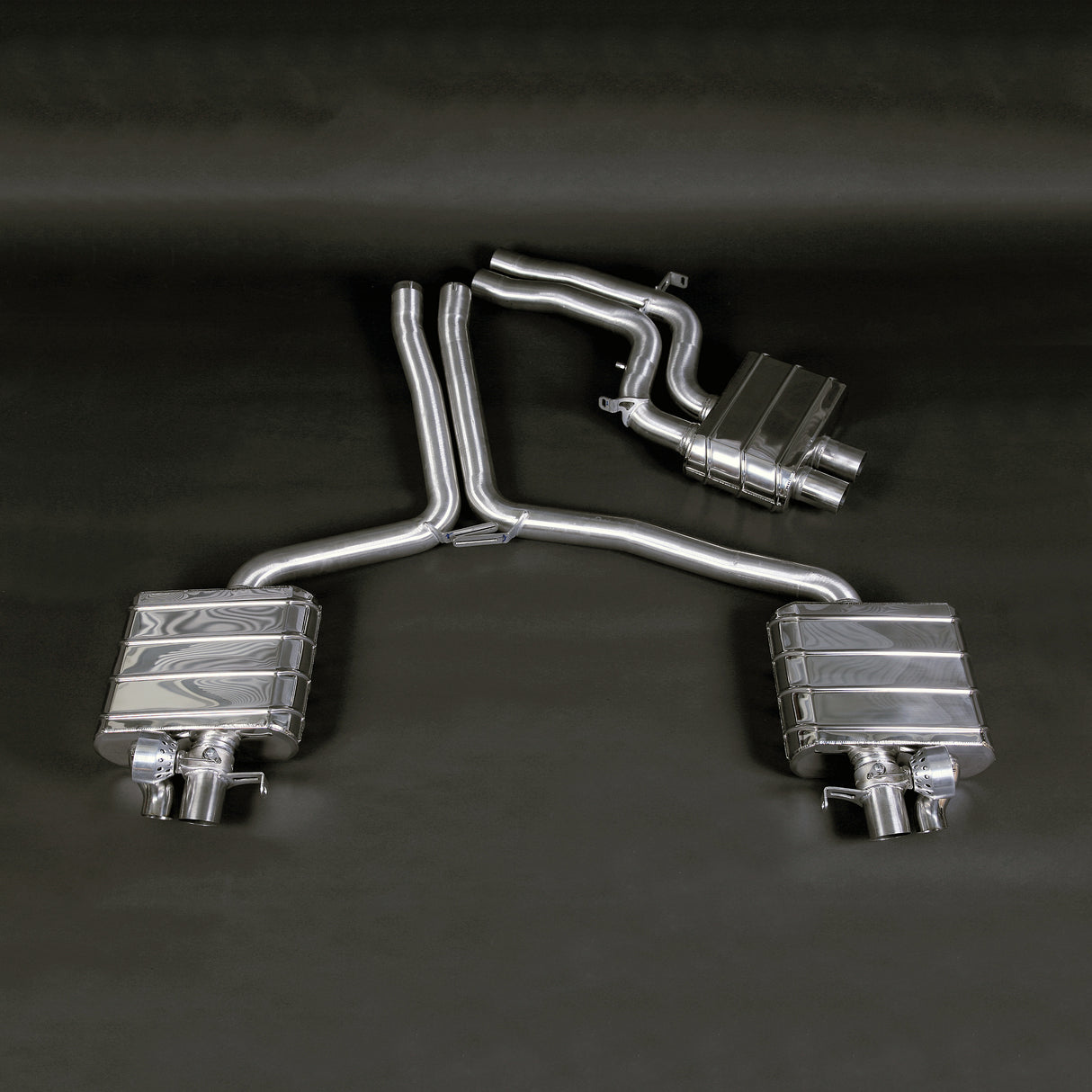 Capristo® (12-15) Audi RS4 B8 ECE Valved Exhaust System with Middle Silencer Pipes