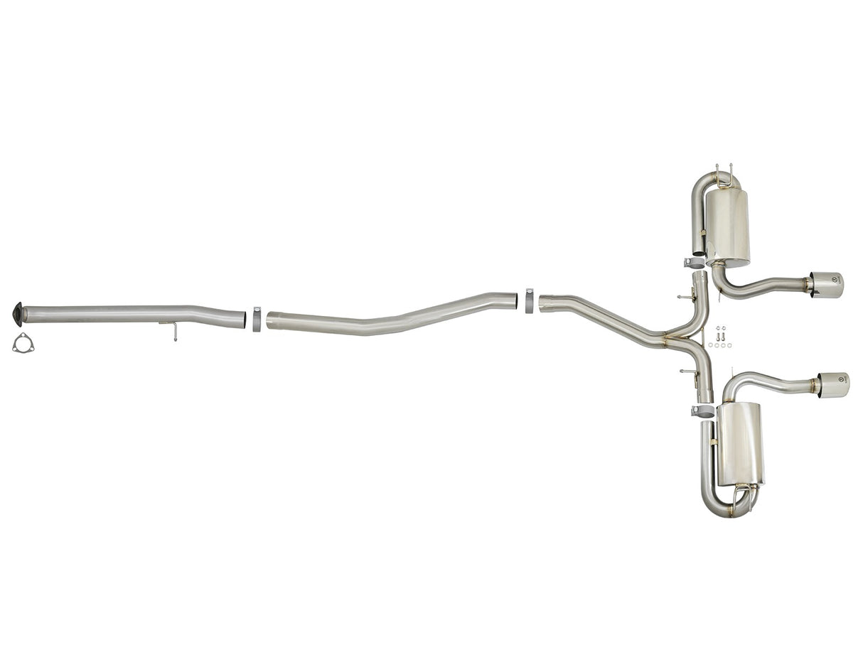 Takeda® (17-20) Civic Si Sedan 3" to 2-1/2" 304SS Cat-Back System