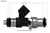 Injector Dynamics® Hellcat/BMW M3/Mustang GT500 Fuel Injector Set 