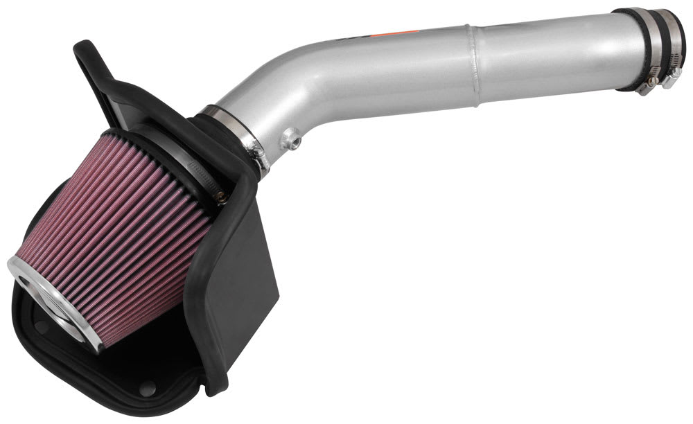 K & N ® (16-20) Cherokee V6  77 Series Aluminum Silver Cold Air Intake System 