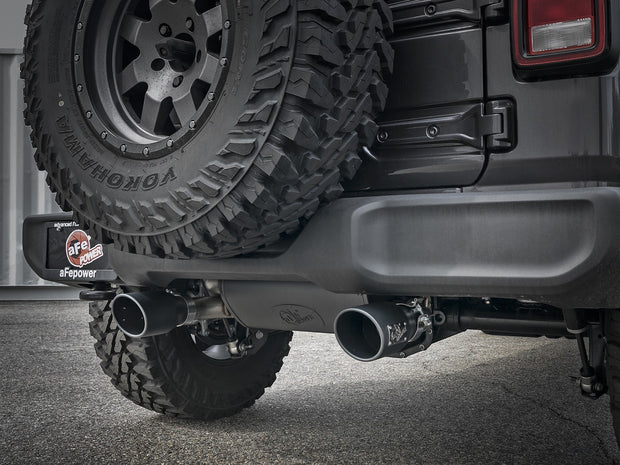 aFe® (18-23) Wrangler JL Rebel Series 3" to 2.5" 409SS Cat-Back System