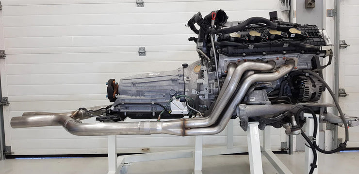American Racing Headers® (08-15) C 63 AMG 304SS 1-7/8" x 3" Long Tube Headers with Mid-Pipes