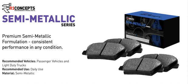 R1 Concepts® (14-20) Acura TLX Semi-Metallic Series Front Brake Pads