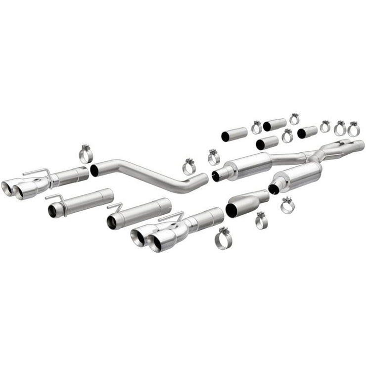 Magnaflow® (15-21) Challenger SRT 409SS Axle-Back Exhaust System with Quad Rear Exit - 10 Second Racing