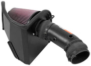 K&N® 69-2553TTK - 69 Series Typhoon® Aluminum Black Cold Air Intake System with Red Filter 