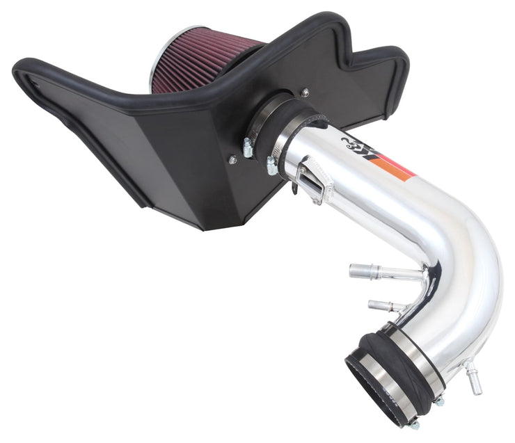 K&N® 69-3535TP - 69 Series Typhoon® Aluminum Polished Cold Air Intake System with Red Filter 