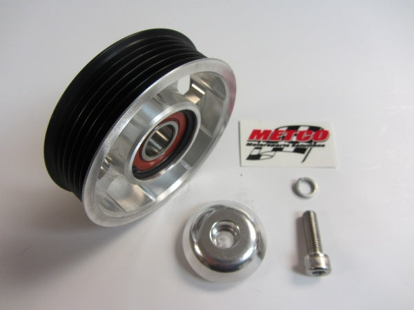Metco MotorSports® (05-14) Mustang 87mm Grooved Six-Rib Idler Pulley - 10 Second Racing