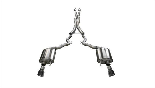 Corsa® (15-17) GT Convertible Sport™ 304SS 2.75" Cat-Back System with 4.5" OD Tips - 10 Second Racing