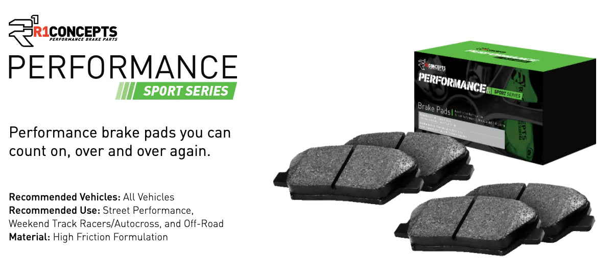 R1 Concepts® (15-18) Audi Q3/Quattro Performance Sport Series Brake Pads