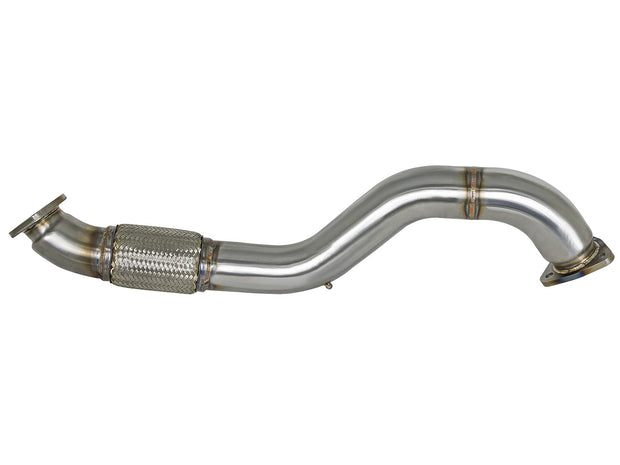 aFe® (17-21) Civic Type-R 304SS Twisted Steel 3" Rear Down-Pipe/Mid-Pipe