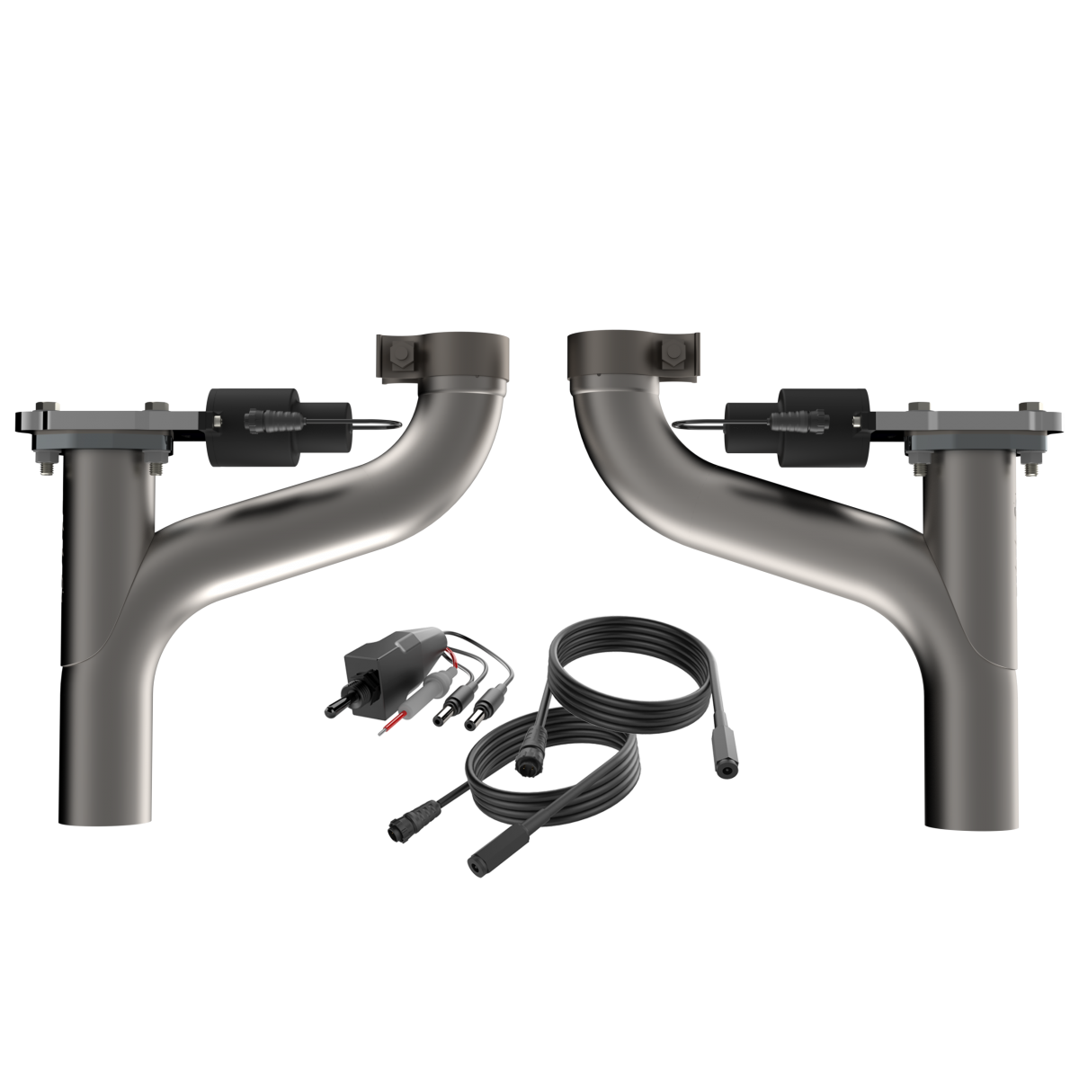 QTP® (10-15) Camaro SS 304SS 2.5" Valvetronic Aggressor Mid-Pipes
