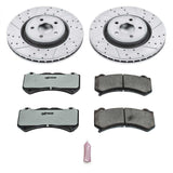 Power Stop® (12-23) WK2 SRT 1-Click Street Warrior Z26 Drilled/Slotted Brake Kit