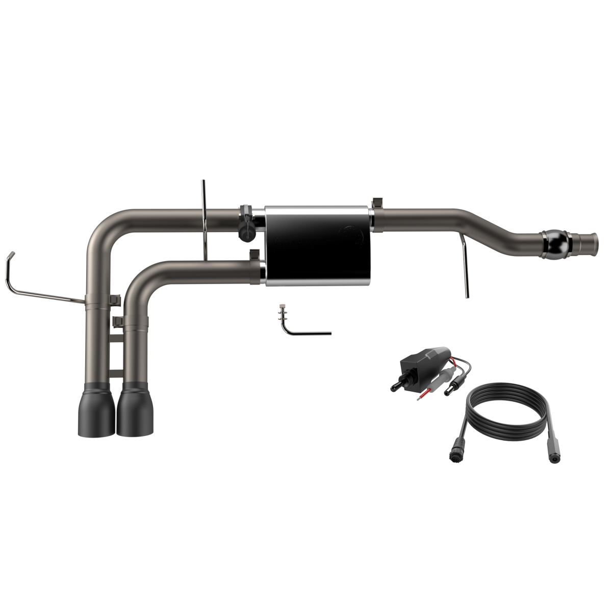 QTP® (14-18) Silverado/Sierra 304SS 3" Screamer Side Exit Cat-Back System with 4.5" OD Tips