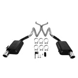 Flowmaster® (05-10) Mustang V6 Force II 409SS 2.25" Cat-Back System with Mufflers