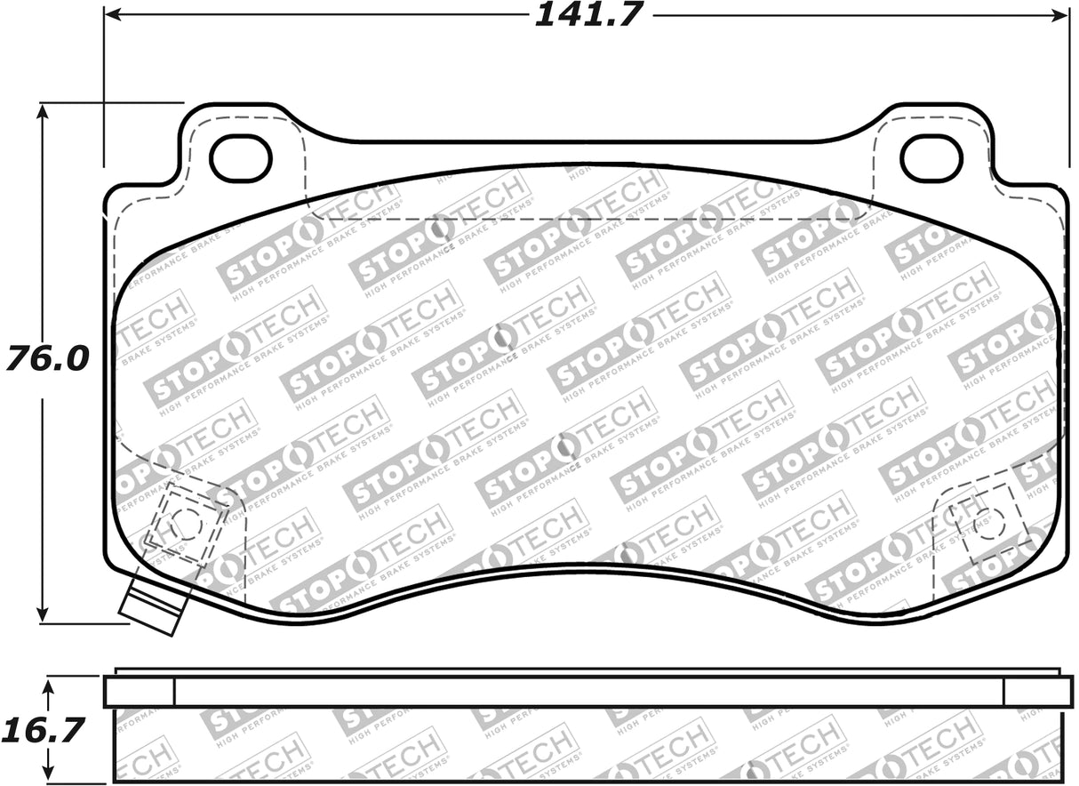 Stoptech® (05-23) Mopar Sport Performance Brake Pads