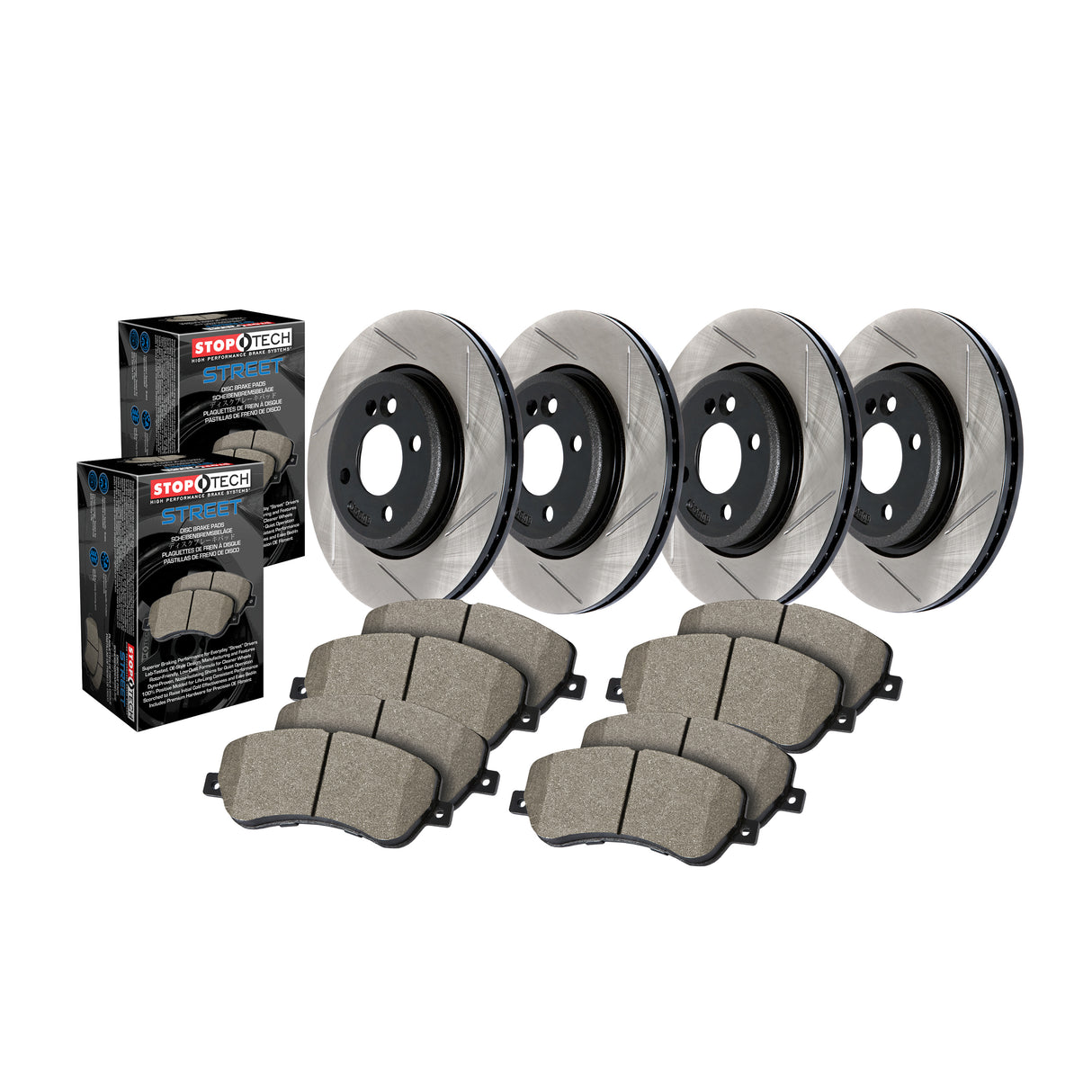 Stoptech® (09-16) Audi S4 Street Performance Slotted Brake Kit