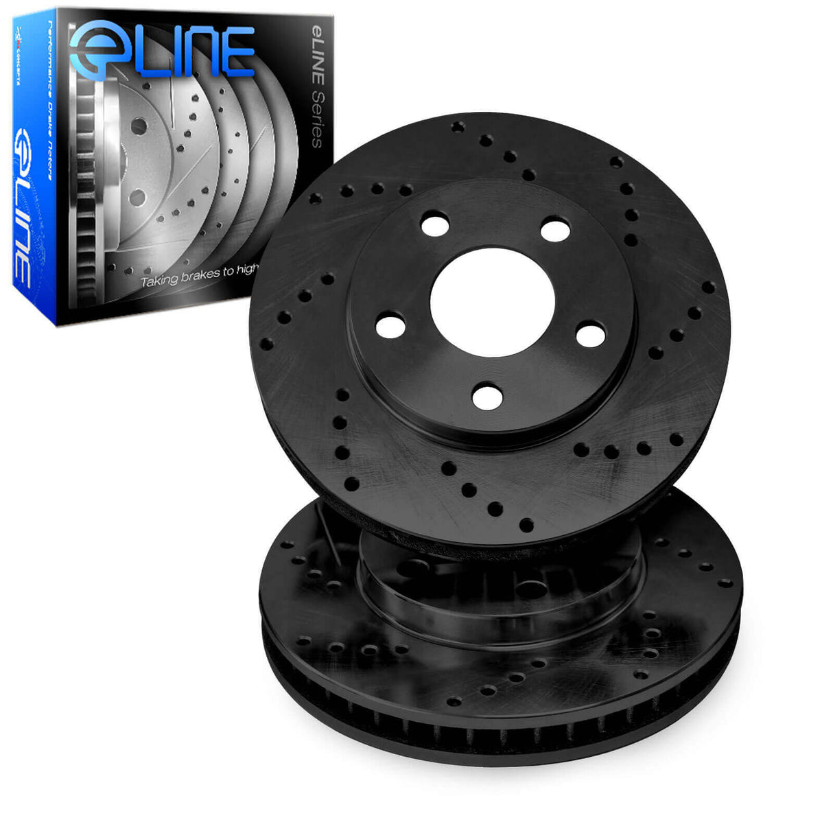 R1 Concepts® (15-20) Acura TLX ELine™ Black Vented Brake Rotors