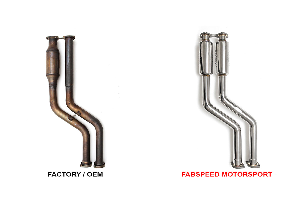 FabSpeed® (01-06) BMW M3 (E46) Race Cat Bypass Pipes 