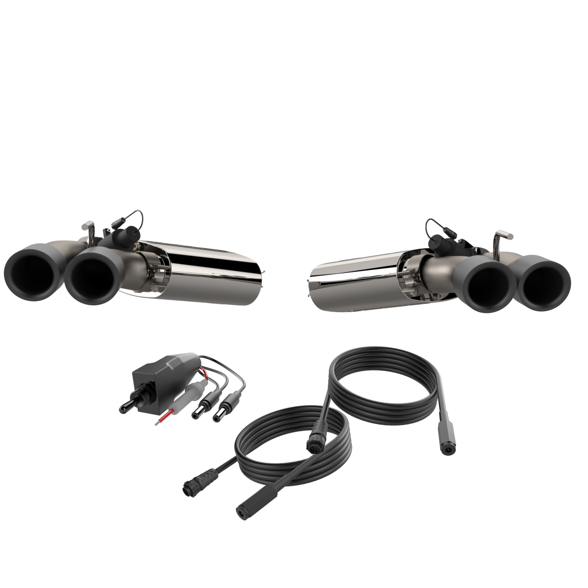 QTP® (16-24) Camaro SS 304SS 2.75" Screamer  Axle-Back System with 4" OD Quad Valvetronic Tips