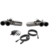 QTP® (16-24) Camaro SS 304SS 2.75" Screamer  Axle-Back System with 4" OD Quad Valvetronic Tips