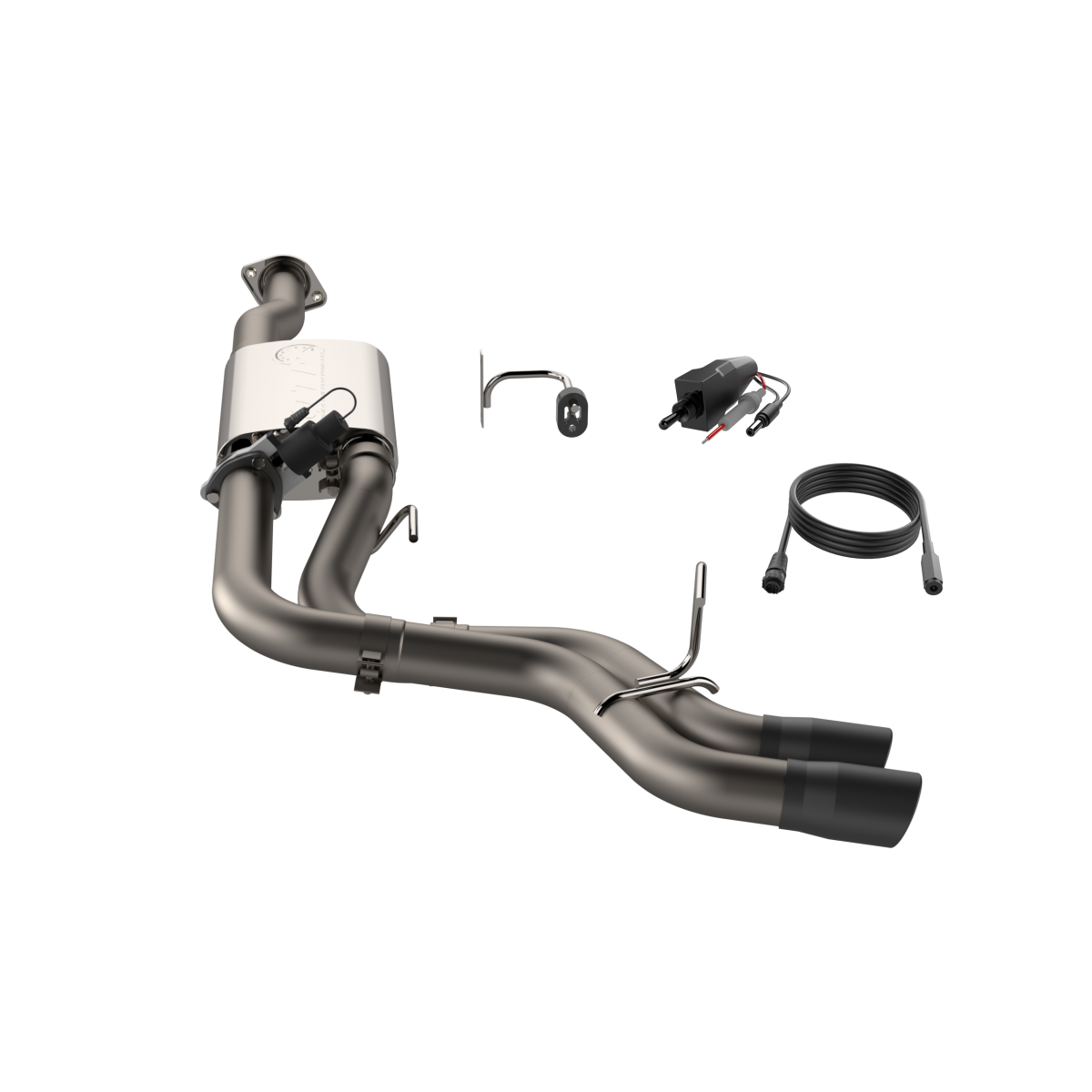 QTP® (15-20) F-150 304SS 3" Screamer Valvetronic Cat-Back Exhaust with 3.5" OD Tips