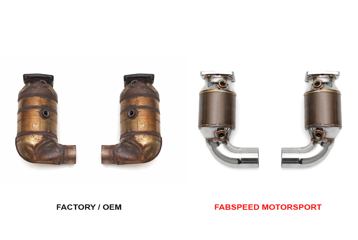 FabSpeed® (13-16) Porsche 991 Turbo / Turbo S Sport Catalytic Converters 