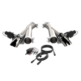 QTP® (12-23) WK2 SRT 304SS 2.75" Aggressor Valvetronic Mid-Pipes