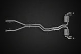 Capristo® (16-20) Bentley Bentayga W12 Valved Exhaust with Cat and Middle Silencer Spare Pipes (CES3)