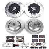 Power Stop® (15-23) Mopar SRT 1-Click Z23 Evolution Sport Drilled/Slotted Brake Kit (6-Piston Front Calipers)