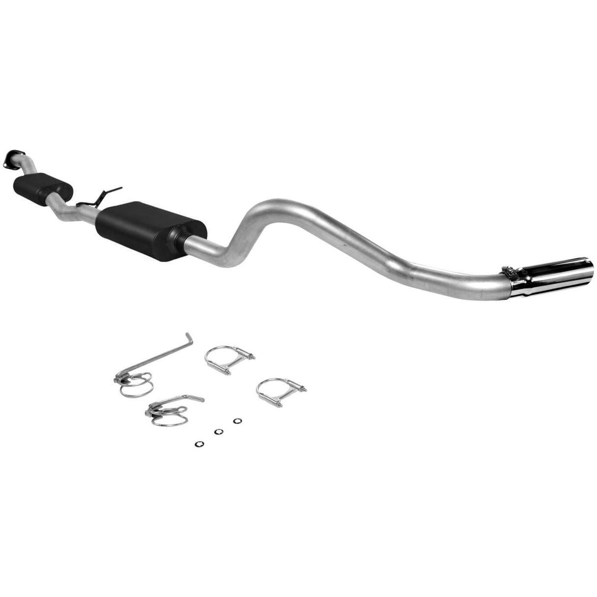 Flowmaster® (99-07) Silverado/Sierra Aluminized Force II Cat-Back System (Ext Cab-143.5" WB)