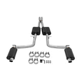 Flowmaster® 817741 - American Thunder™ Stainless Steel Cat-Back Exhaust System with Split Rear Exit 